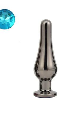 Gun Color Stainless Steel Anal Plug Dildo Sex Toys Products