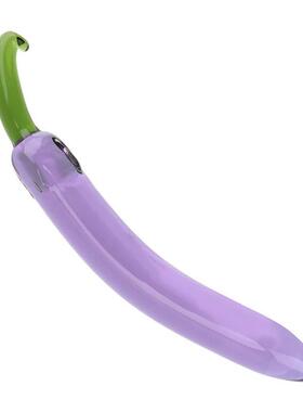 Banana Dildo Artificial penis Eggplant Dildos Glass Beads Bu