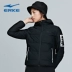 Erke Hongxing Áo khoác Erke phần ngắn nhẹ trùm đầu siêu nhẹ nữ thể thao xuống áo khoác 12218452167 - Thể thao xuống áo khoác