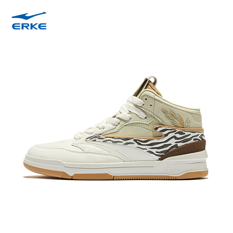 无双大师鸿星尔克高帮复古板鞋2025新款男鞋厚底潮休闲运动鞋男士,淘宝优惠券,粉丝福利购,淘宝优惠卷