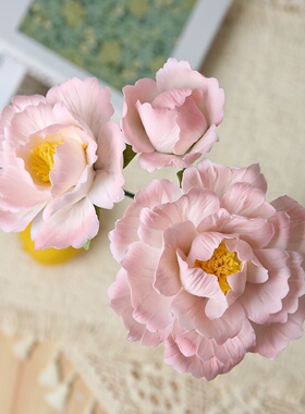 品瓷汇陶瓷芙蓉仿真花不褪色