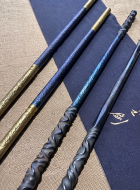 龙泉手工制作钛合金金箍棒摆件收藏送礼把玩棍