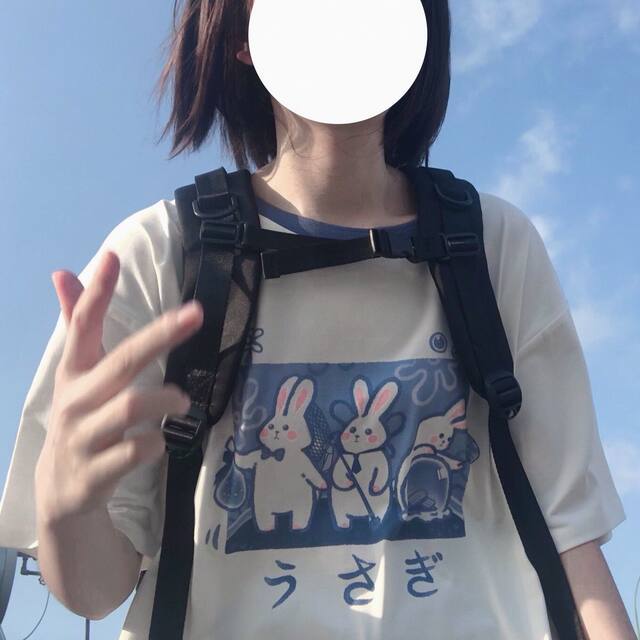 Fat mm plus size Japanese style ແຂນສັ້ນສາວອ່ອນໜ້າຮັກ