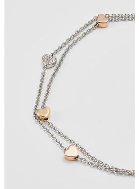 代购Fossil化石女士手链简约优雅时尚精致银色玫瑰金色金色抛光