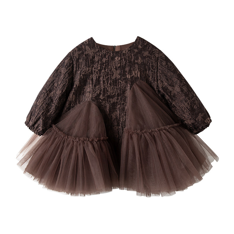 木本尚女童秋冬连衣裙2026新款宝宝英伦风复古裙子长袖气质儿童,淘宝优惠券,粉丝福利购,淘宝优惠卷