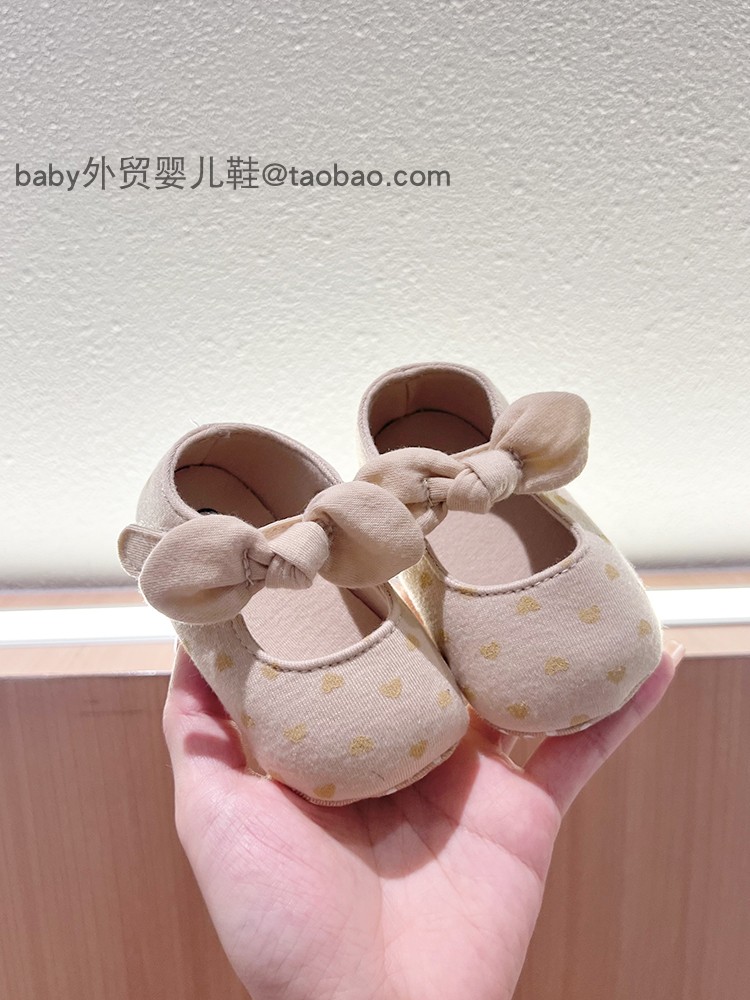 春夏婴幼儿步前鞋0-1岁3-678-9个月百天周岁宝宝公主鞋软底学步鞋