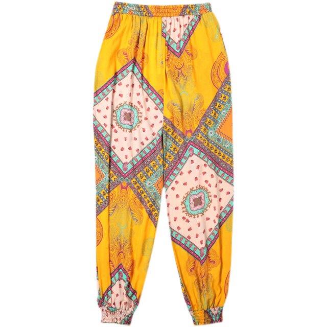 ພາກຮຽນ spring ແລະ summer ເຮືອນຝ້າຍບາງໆ pants ຫາດຊາຍບາດເຈັບແລະ