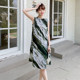 ຜ້າໄຫມຝ້າຍພິມອອກແບບວ່າງ plus size dress ສໍາລັບໃສ່ນອກແລະເຮືອນ