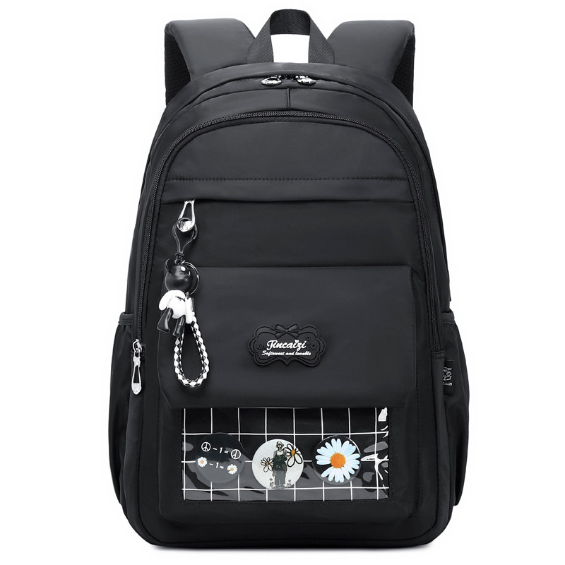 韩版女初中生大容量高中学生双肩包 樱牧双肩背包