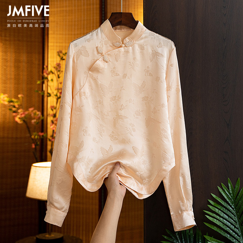 中国风盘扣女2022春装新款中式衬衫 jmfive衬衫