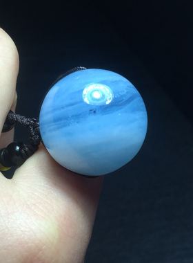 天然海蓝宝转运珠吊坠一物一图