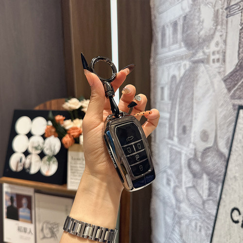 适用雷克萨斯lm300H钥匙套凌志雷尔法350汽车钥匙高档金属保护扣 - 图0