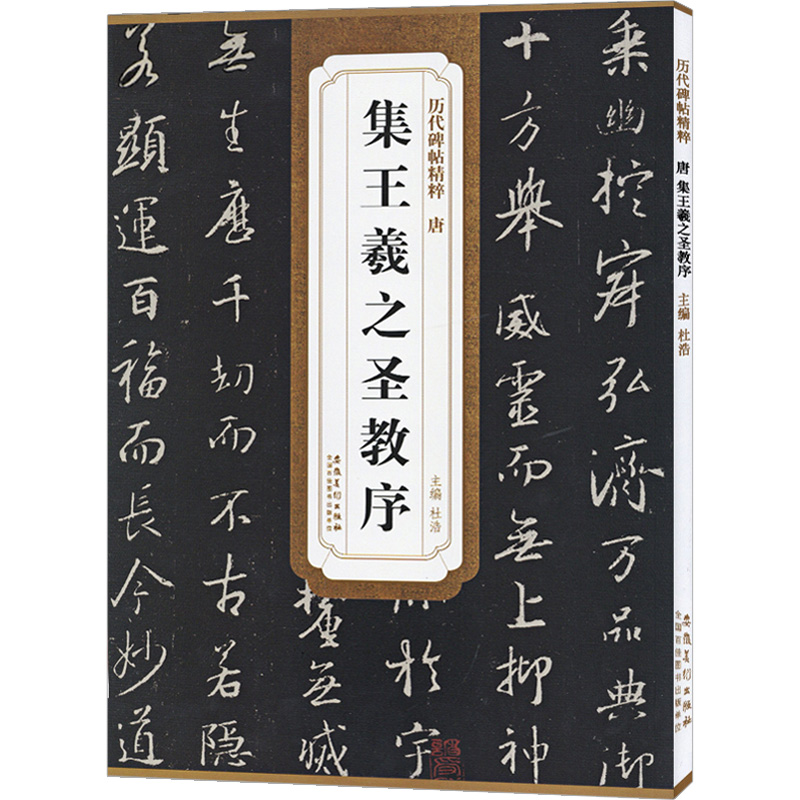 【满300减30】集王羲之圣教序唐历代碑帖精粹简体旁注行书碑帖毛笔字基础实战临摹练习技能法彩色放大从入门到精通安徽美术出版社-图3