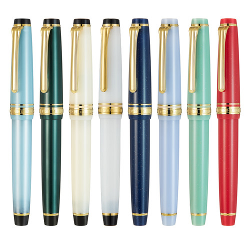 日本Sailor写乐14K金钢笔四季织平顶1224雪椿名月织姬龙宫城新款 - 图3