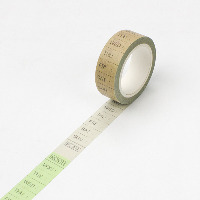 暮光之城 日本和纸胶带 日付手帐日计划时间轴