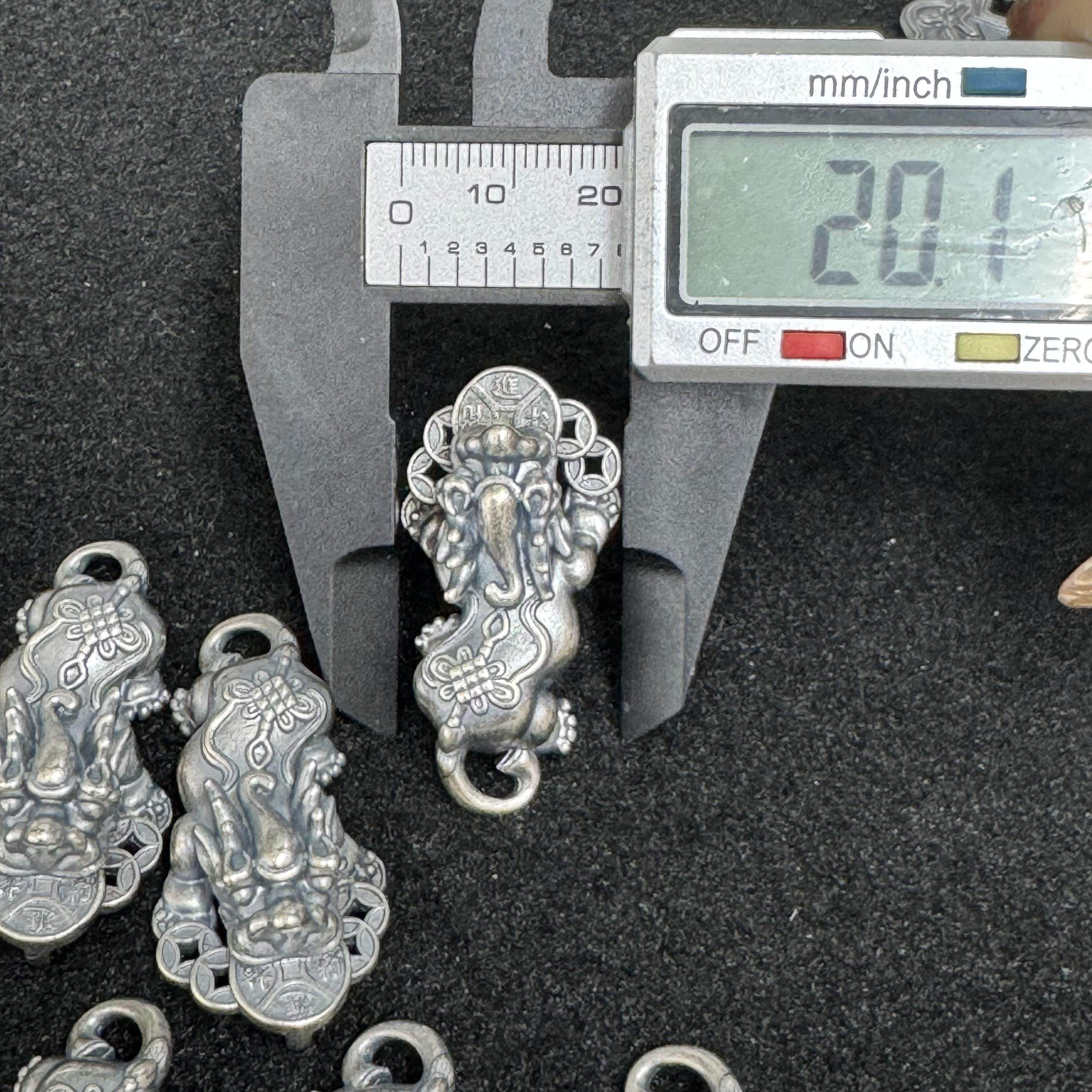 f1精工三七老银招财貔貅吊坠配件手工diy文玩时尚配饰佛珠串珠,淘宝优惠券,粉丝福利购,淘宝优惠卷