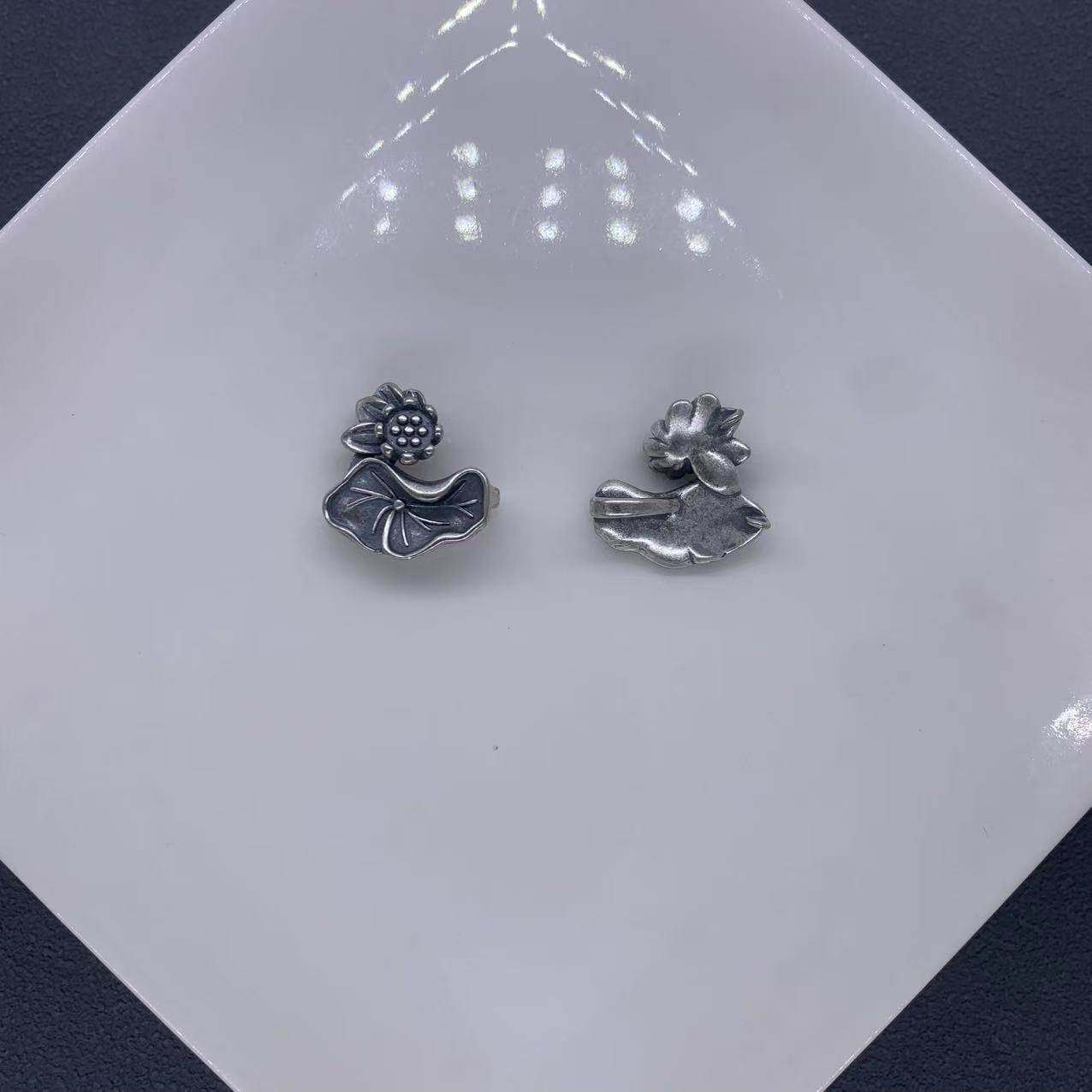 精工三七银荷花莲蓬吊坠隔珠隔片花托配饰diy手链弯管挂坠项链,淘宝优惠券,粉丝福利购,淘宝优惠卷