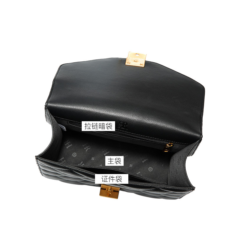 hr赫莲娜菱格女2020新款质感链条包 hr女士包袋