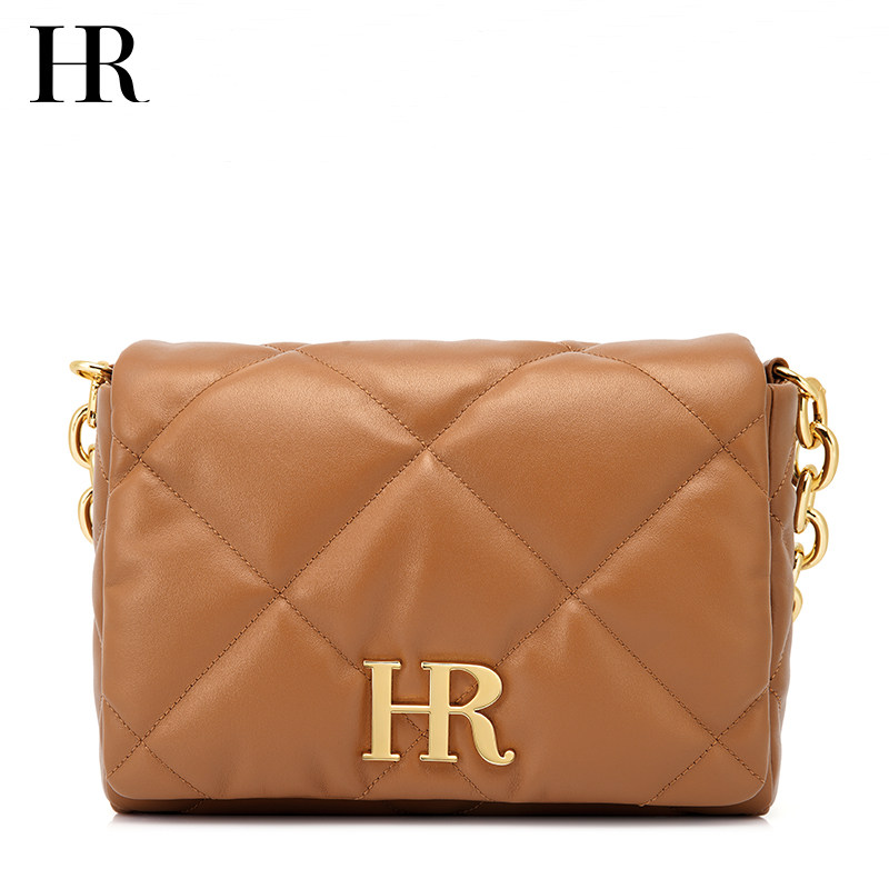 hr赫莲娜2023年新款休闲高级菱格包 hr女士包袋