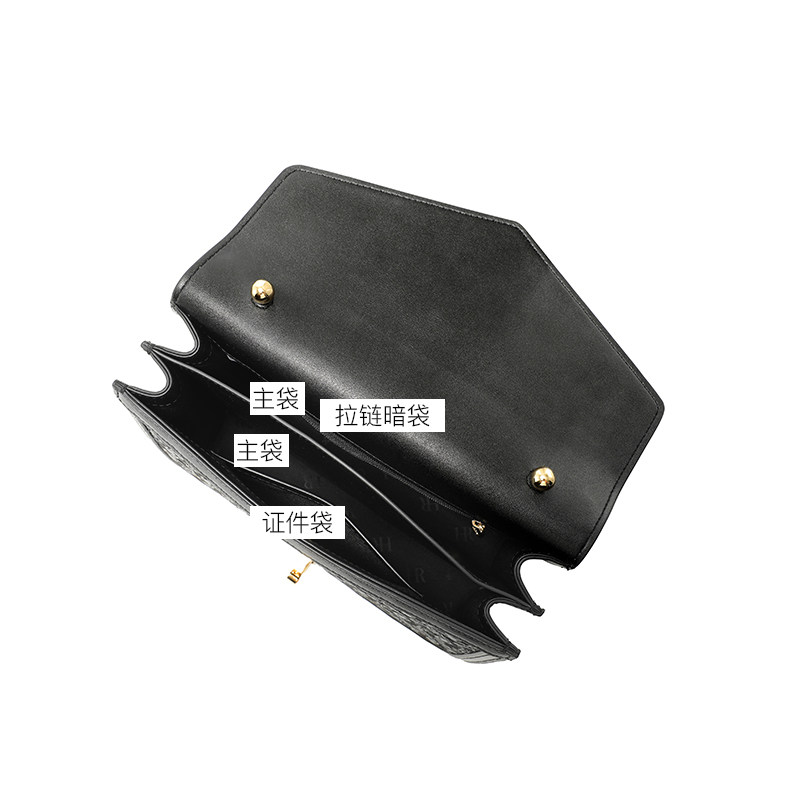 hr赫莲娜女2020新款真皮简约链条包 hr女士包袋