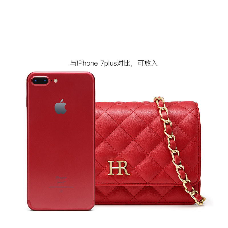 hr赫莲娜菱格2020秋冬新款链条包 hr女士包袋