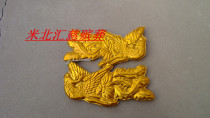 (Golden Plastic Pair) Funeral Supplies Funeral Supplies Flower Circle Material Paper House 100 For Wholesale