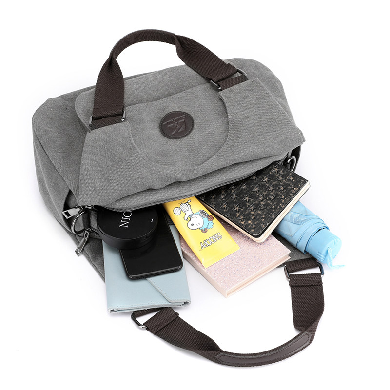 上班帆布2020新款休闲手提单肩包 伊酷女士包袋