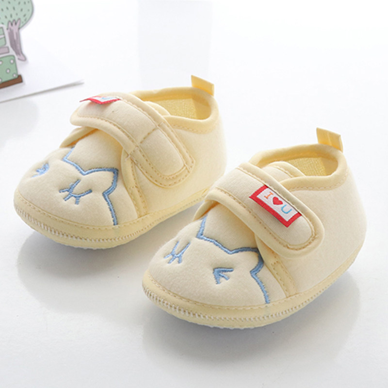 宝宝鞋子婴儿鞋保暖防滑3-6-9个月男女秋冬款布鞋秋季布鞋不掉跟