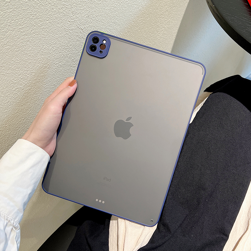 适用 苹果 iPad Pro Air Mini 6 8.3/9.7/10.2/10.9/11寸 平板保护壳磨砂肤感保护套撞色按键 批 发 - 图0