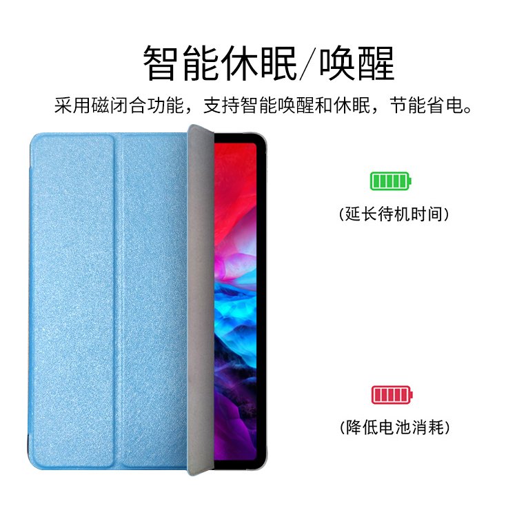 适用苹果 iPad Pro Air Mini 6 8.3/9.7/10.2/10.9/11/12.9寸平板保护套蚕丝纹皮套PC硬壳批发-图0