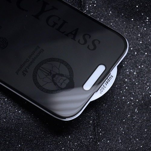 适用 苹果17 16e 16 Pro Max 360度防窥膜 iPhone 15 14 13 12 11 XS 人头猩四面防窥钢化膜防尘防静电 批 发 - 图1