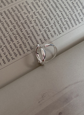 女925纯银小众不规则戒指