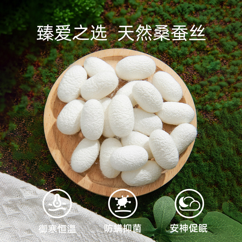 婧麒婴儿桑蚕丝被纯棉春夏儿童床被子幼儿园宝宝被子家用被芯四季,淘宝优惠券,粉丝福利购,淘宝优惠卷