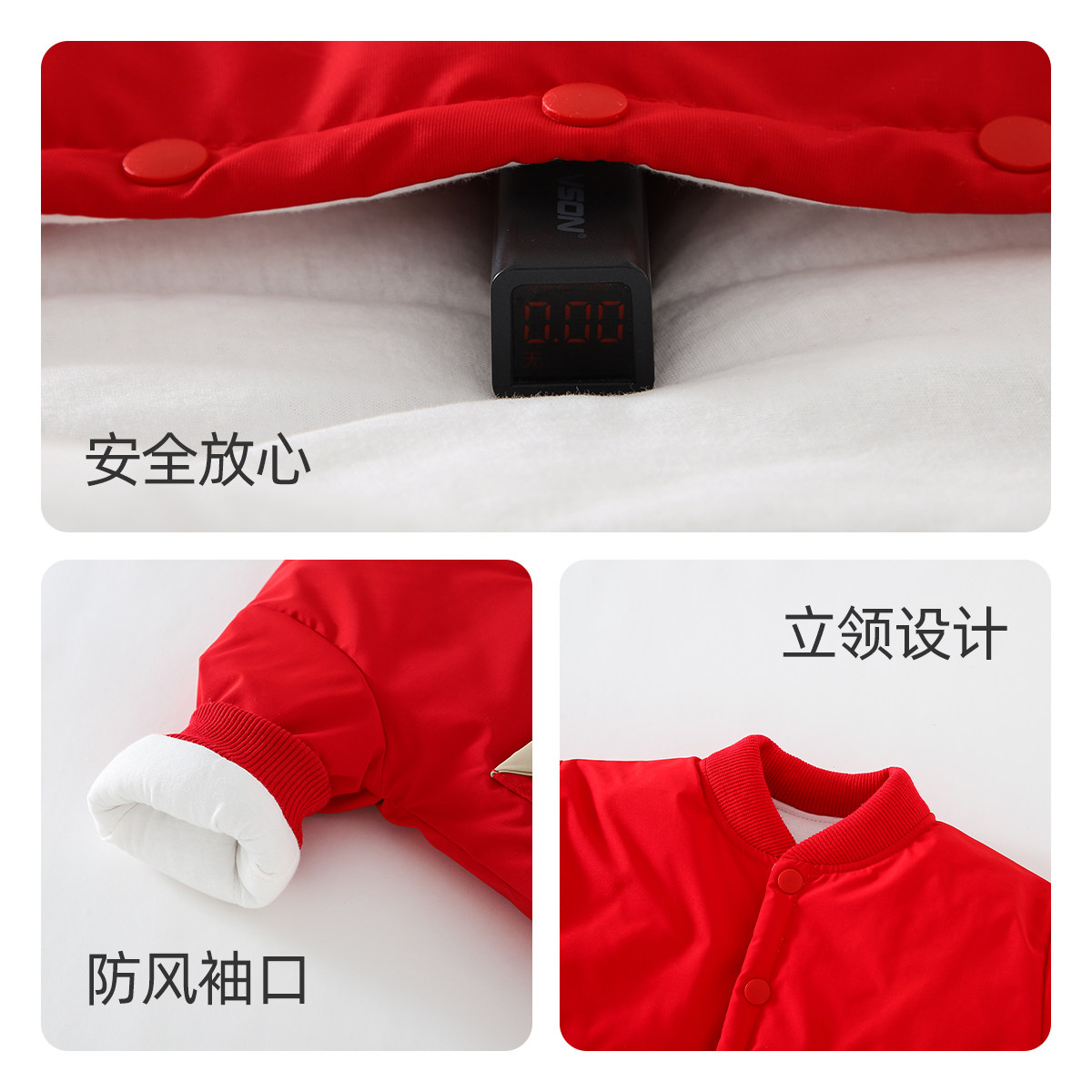 婧麒宝宝套装秋冬季纯棉夹棉婴儿内衣儿童加厚上衣男女童高腰裤子,淘宝优惠券,粉丝福利购,淘宝优惠卷