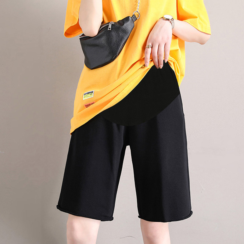 婧麒孕妇裤夏季外穿短裤透气休闲裤 天猫超市孕妇打底裤