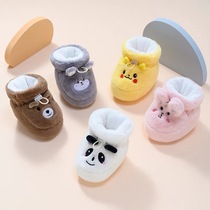 Newborn Protective Foot Cover Baby Shoes Winter Baby Warm Shoes Autumn Winter Shoes Thickened Cotton Shoe Cover Gush Foot Sleeve