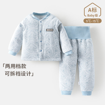 Baby warm lingerie suit baby cotton clothes winter children thickened cotton padded jacket boy girls winter clothing 2023 new