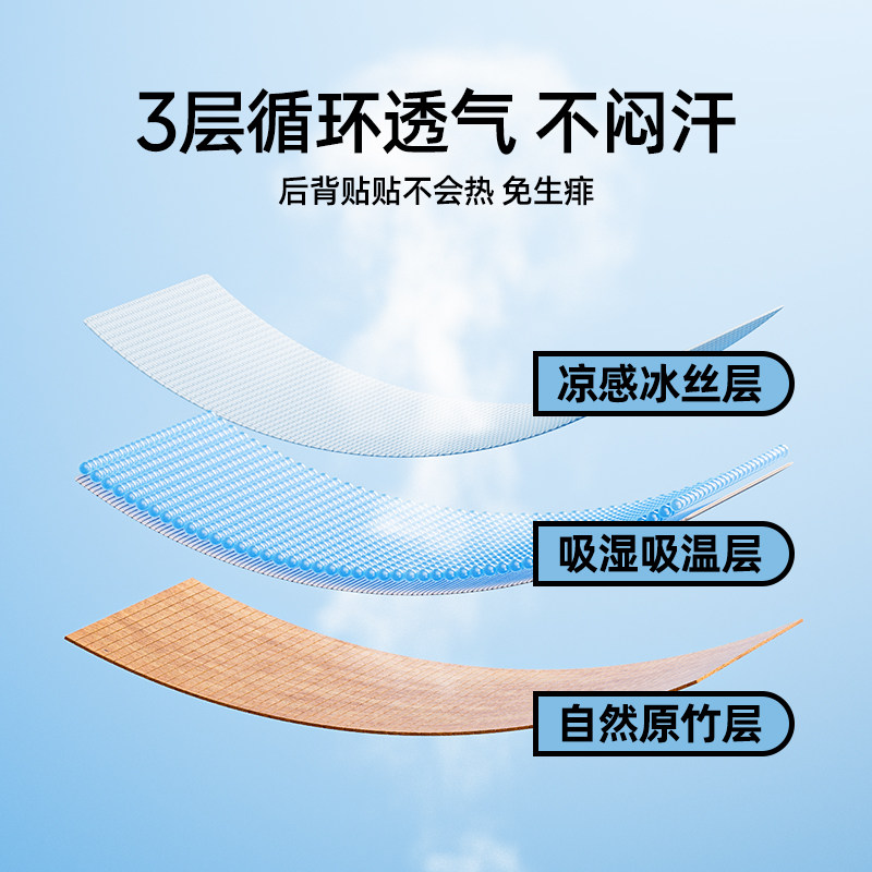 婧麒婴儿车凉席夏季通用冰丝凉垫子遛娃神器宝宝推车座椅餐椅凉席