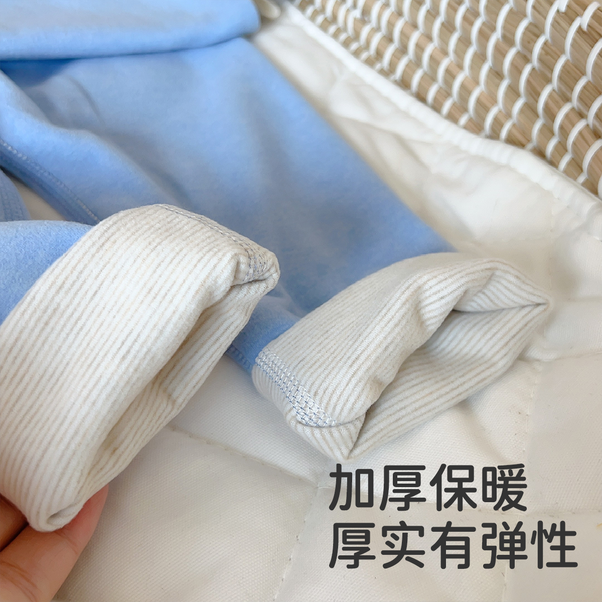 婧麒儿童睡衣蚕丝德绒秋冬加厚家居服宝宝秋衣裤男女童保暖打底衫 - 图1