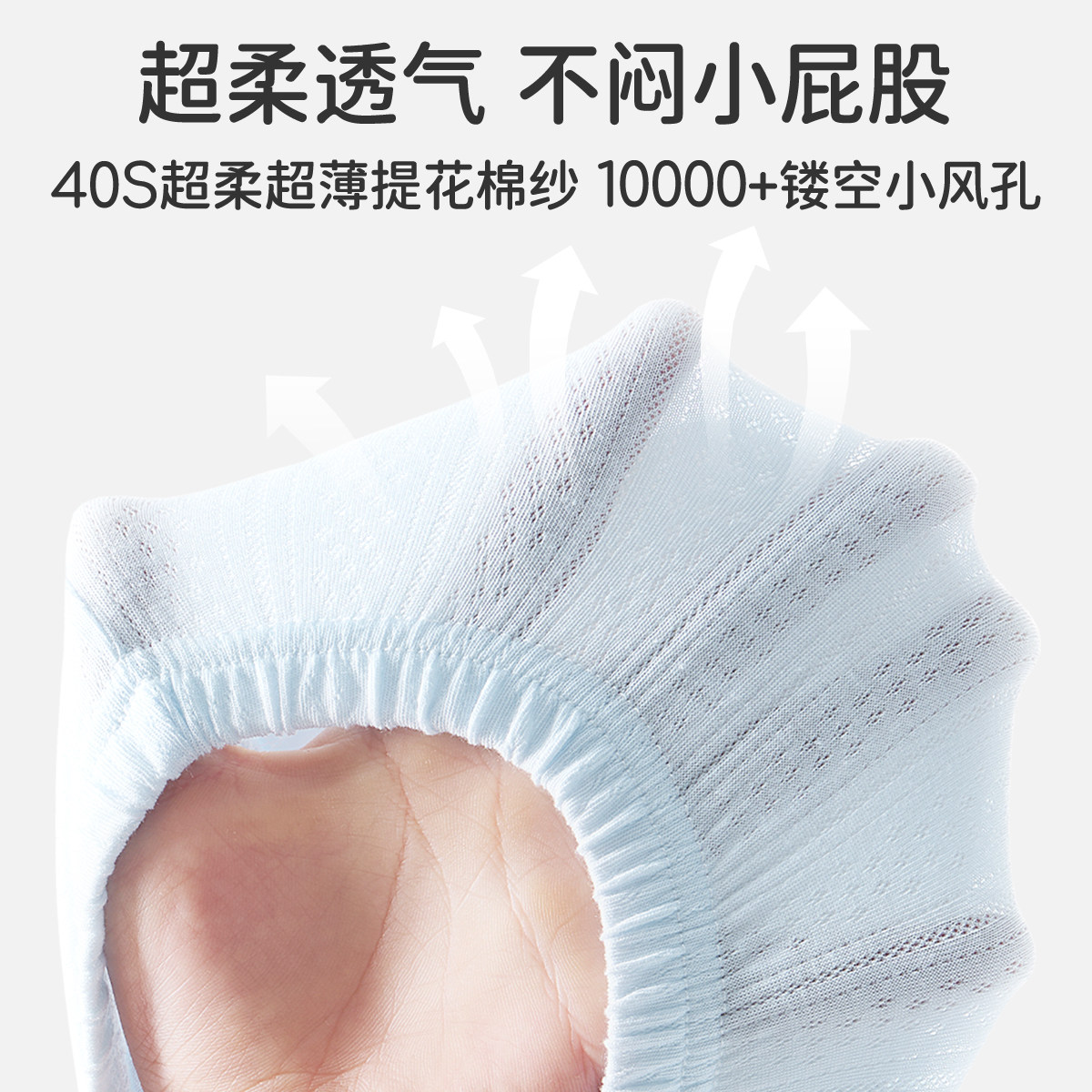 婧麒婴儿戒尿不湿训练裤透气防漏宝宝如厕训练裤立体可水洗尿布裤