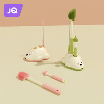 Milk Bottle Brush Clear Wash Baby Special Silicone Gel Wash Bottle Brush Rinsed Pacifier Cleaning Tool Cleaning Brush Suit