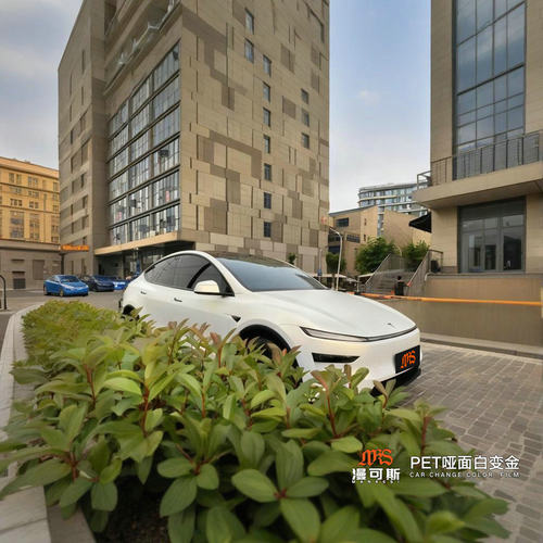 MKS漫可斯汽车改色膜特斯拉ModelYPET哑面白变金卡皮诺批发零裁膜 - 图1