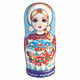 Russian matryoshka 10-layer classic storyboard hand-painted basswood made children's educational toys gift ornaments