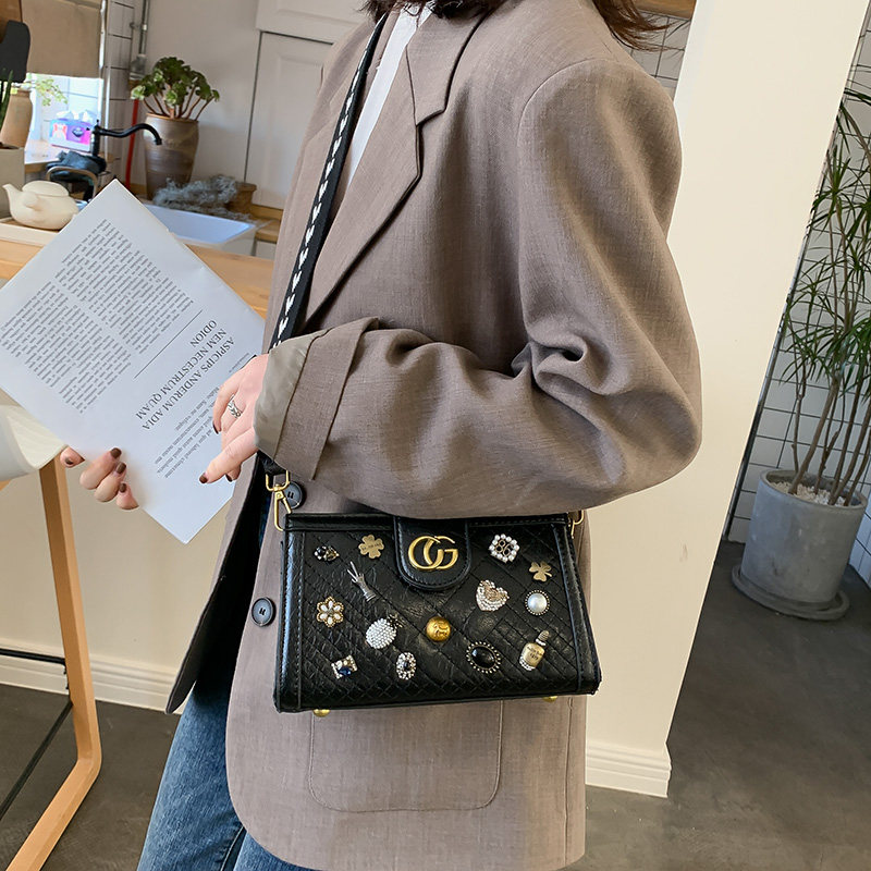 网红铆钉2020新款潮迷你高级小包包 古阑迪莉女士包袋