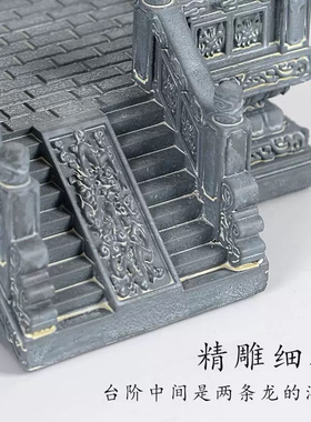 中式青砂石步步高升建筑摆件模具