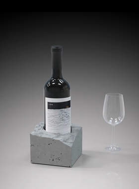 创意红酒展示架酒柜摆件水泥模具