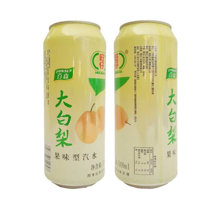 旺仔大白梨汽水500ml/瓶百森果味型东北汽水儿时果味碳酸饮料包邮 - 图2