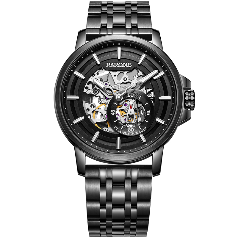 雷诺2020新款官方正品防水镂空手表 雷诺手表国产腕表