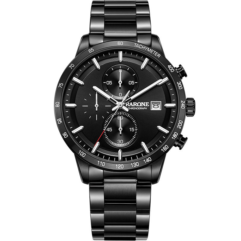 雷诺运动新款多功能日历计时手表 雷诺手表国产腕表