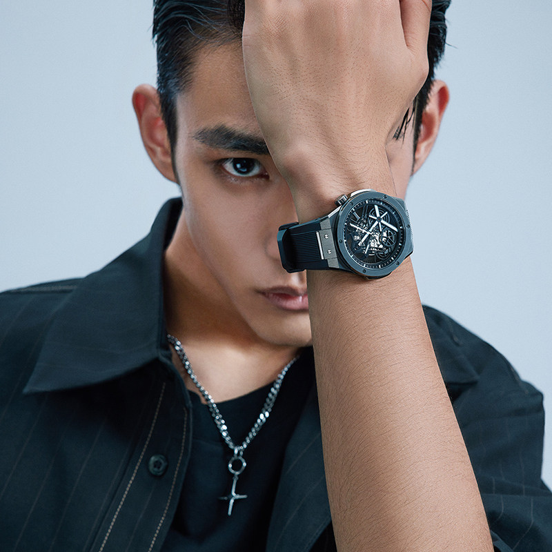 rarone雷诺双子星x男款纯全机械表 雷诺手表国产腕表